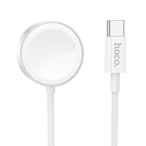 HOCO vezeték nélküli töltő Type C, kompatibilis APPLE Watch és SAMSUNG Watch CW59 fehér