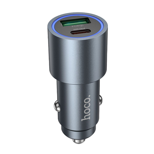 HOCO autós töltő USB A + Type C PD QC3.0 48W Z60 fekete