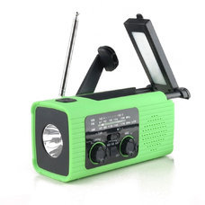 PRISTAR FM rádió elemlámpával 4000 mAh YX318 zöld