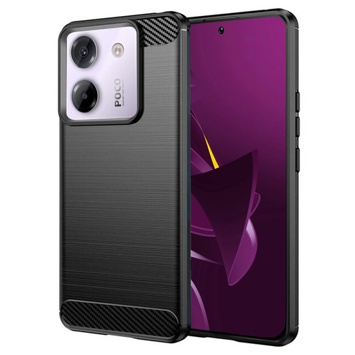 Techsuit - Szén-szilikon - Xiaomi Poco M7 Pro 5G - Fekete tok Techsuit - Szén-szilikon - Xiaomi Poco M7 Pro 5G - Fekete tok