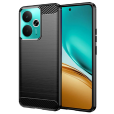  Techsuit - Karbon Szilikon - Realme 14T - Fekete tok