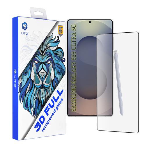 Lito - 3D Teljes Fedés - Samsung Galaxy S25 Ultra - Fekete. üvegfólia Lito - 3D Teljes Fedés - Samsung Galaxy S25 Ultra - Fekete. üvegfólia
