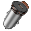 HOCO autós töltő Type C PD QC 30W NZ16 fémszürke - 3. kép