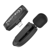 HOCO vezeték nélküli lavalier mikrofon Lightning L15 fekete - 3. kép