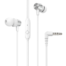 HOCO vezetékes fülhallgató Jack 3,5 mm mikrofonnal M79 fehér