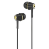 HOCO vezetékes fülhallgató 3,5 mm Jack mikrofonnal M70 fekete - 0. kép