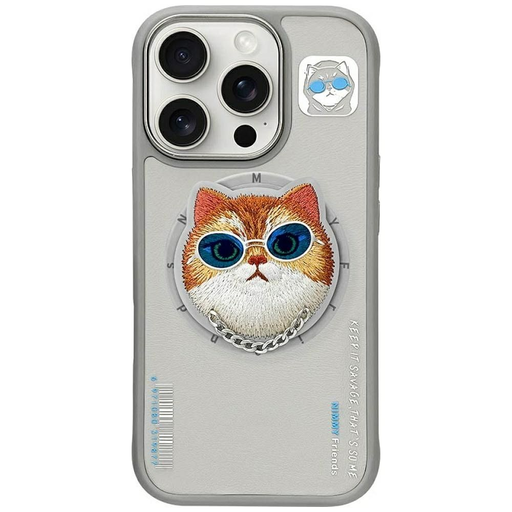 NIMMY tok SZEMÜVEGES MENŐ MACSKA MagSafe kompatibilis IPHONE 16 Pro szürke tok NIMMY tok SZEMÜVEGES MENŐ MACSKA MagSafe kompatibilis IPHONE 16 Pro szürke tok