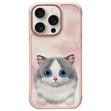 NIMMY tok NAGYSZEMŰ KEDVENC 2.0 Macska az iPhone 16 Pro készülékhez rózsaszín tok