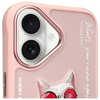 NIMMY tok GLASSES COOL CAT iPhone 16-hoz rózsaszín tok - 1. kép