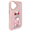 NIMMY tok GLASSES COOL CAT iPhone 16-hoz rózsaszín tok - 2. kép