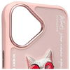 NIMMY tok GLASSES COOL CAT iPhone 16-hoz rózsaszín tok - 3. kép
