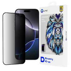  Lito - D+ Pro Privacy - iPhone 16 Pro Max - Fekete üvegfólia
