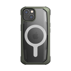 Raptic X-Doria Secure iPhone 14 tok MagSafe kompatibilis páncélzattal zöld tok
