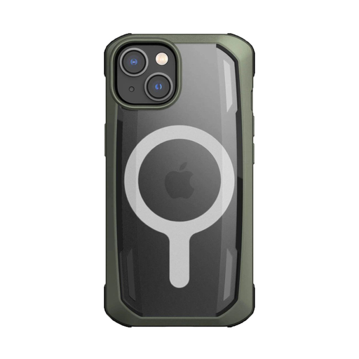 Raptic X-Doria Secure iPhone 14 tok MagSafe kompatibilis páncélzattal zöld tok Raptic X-Doria Secure iPhone 14 tok MagSafe kompatibilis páncélzattal zöld tok