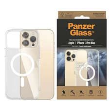 PanzerGlass HardCase Antibakteriális, Katonai Minősítéssel Rendelkező Tok MagSafe Kompatibilitással iPhone 13 Pro Max - Átlátszó tok