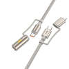 HOCO All-in-one Type C / Lightning to Type C / Szivargyújtó PD 3A 60W U138 1,2 m fekete kábel - 0. kép
