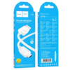 HOCO USB A - Micro USB kábel 2,4A X113 1 m fehér - 1. kép