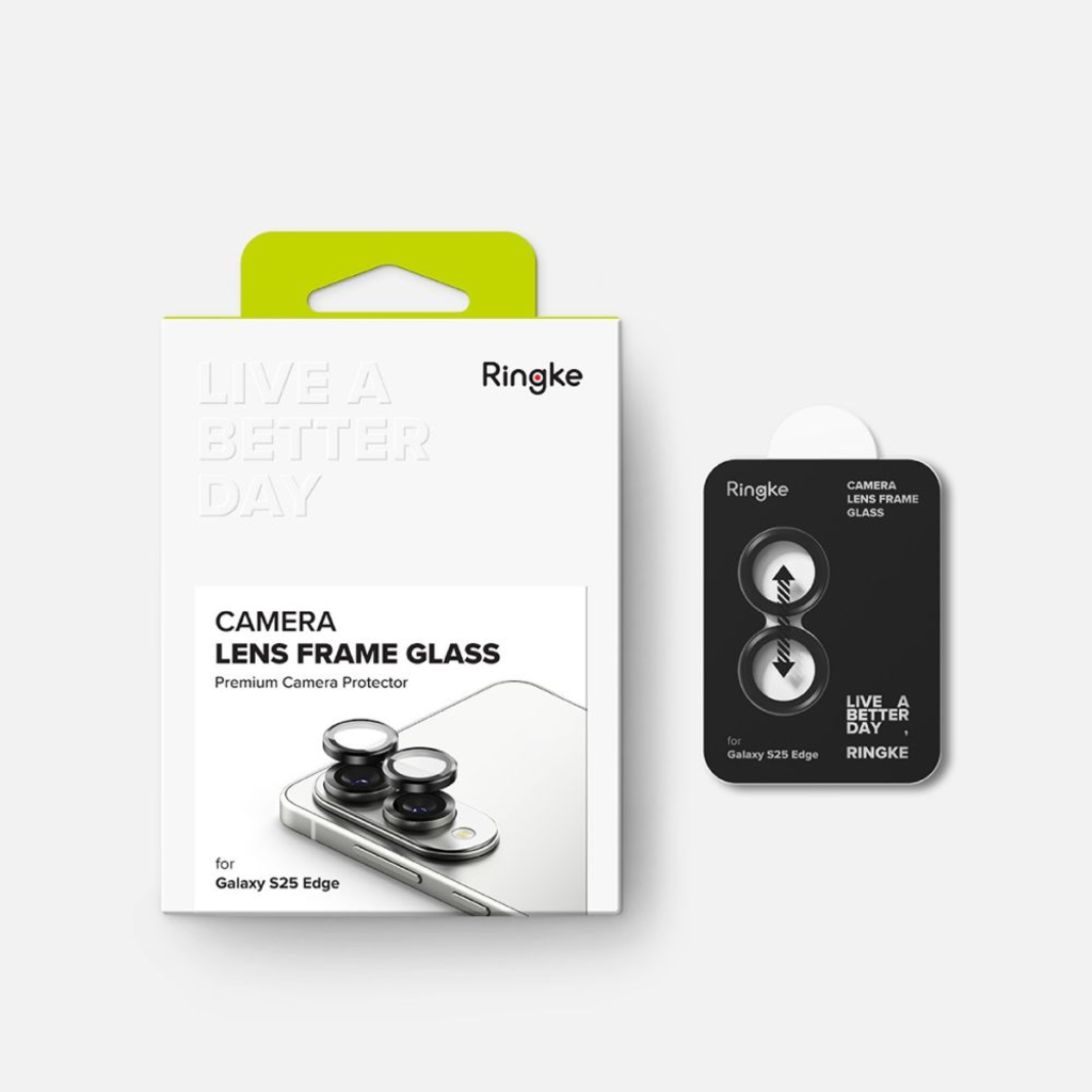 Ringke kamera védőkeret Galaxy S25 Edge fekete üvegfólia - 8