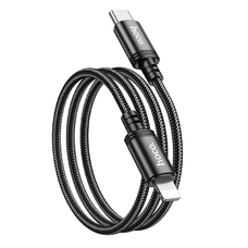 HOCO kábel Type C - Lightning PD 20W X89 1 m fekete