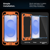 Edzett Üveg Tech-Protect Quick Set+ 2-pack Galaxy S25+ Plus Átlátszó üvegfólia - 1. kép