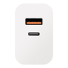 OBAL:ME Fali töltő USB-A + USB-C 25W Fehér - 1. kép
