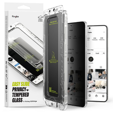 Edzett üveg Ringke Easy Slide 2-pack Galaxy S25 Edge Privacy üvegfólia