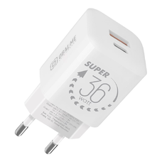 OBAL:ME GaN Wall Charger USB-A + USB-C 36W White