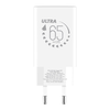 OBAL:ME GaN Fali Töltő USB-A + 2xUSB-C 65W Fehér - 0. kép