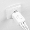 OBAL:ME GaN Fali Töltő USB-A + 2xUSB-C 65W Fehér - 2. kép