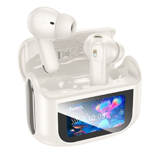 HOCO vezeték nélküli fülhallgató bluetooth érintőkijelzővel TWS ANC + ENC EQ21 felhős fehér