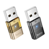 HOCO adapter USB A (apa) to Type C (anya) UA36C arany - 1. kép