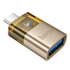 HOCO adapter OTG Type C (male) USB A (female) UA36B arany, - 0. kép