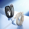 HOCO kábel 2 az 1-ben Type C - Type C + Lightning 5A 100W U139 1,2 m fekete - 3. kép