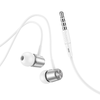 HOCO vezetékes fülhallgató Jack 3,5 mm mikrofonnal M108 ezüst - 1. kép