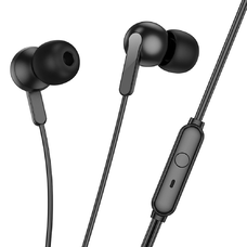 HOCO vezetékes fülhallgató Jack 3,5 mm mikrofonnal M124 fehér