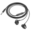 HOCO vezetékes fülhallgató Jack 3,5 mm mikrofonnal M125 fekete - 0. kép