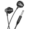 HOCO vezetékes fülhallgató Jack 3,5 mm mikrofonnal M125 fekete - 1. kép