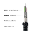 Nomad Kevlar USB-C / USB-C kábel 1.5m - fekete - 1. kép