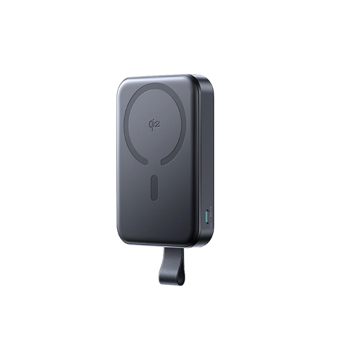Joyroom JR-PBM11 Powerbank 10000mAh 22.5W Qi2, MagSafe kompatibilis, állvánnyal - fekete