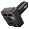 Borofone Transmitter FM BC60 Hero MP3, Bluetooth - 2xUSB + Type C - PD 20W fekete - 0. kép