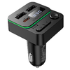 Borofone Transmitter FM BC60 Hero MP3, Bluetooth - 2xUSB + Type C - PD 20W fekete - 1. kép