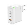 JELLICO fali töltő C118 GaN PD 100W 2xUSB-C + 1xUSB QC3.0 + kábel USB-C - Lightning Fehér - 1. kép