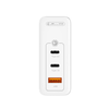 JELLICO fali töltő C118 GaN PD 100W 2xUSB-C + 1xUSB QC3.0 + kábel USB-C - Lightning Fehér - 2. kép