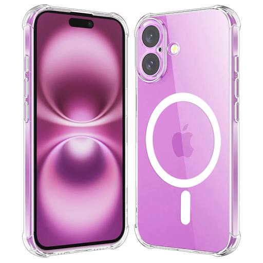 Techsuit - Ütésálló Átlátszó Szilikon MagSafe - iPhone 16 Plus - Átlátszó tok Techsuit - Ütésálló Átlátszó Szilikon MagSafe - iPhone 16 Plus - Átlátszó tok