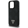  Guess - Peony Grained Hot Stamp Triangle MagSafe (GUHMP16XPGBTMK) - iPhone 16 Pro Max - Fekete tok - 4. kép