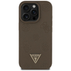  Guess - Peony Grained Hot Stamp Triangle MagSafe (GUHMP16XPGBTMW) - iPhone 16 Pro Max - Barna. tok - 1. kép