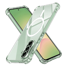  Techsuit - Ütésálló Átlátszó Szilikon MagSafe - Samsung Galaxy A56 5G - Átlátszó tok