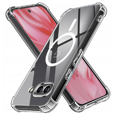  Techsuit - Ütésálló Átlátszó Szilikon MagSafe - Google Pixel 9a - Átlátszó tok