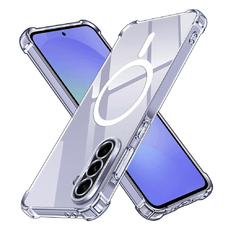 Techsuit - Ütésálló Átlátszó Szilikon MagSafe - Samsung Galaxy A36 5G - Átlátszó tok