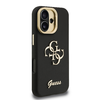 Guess PU Grained 4G Logo Stand Camera Frame tok iPhone 16 fekete - 2. kép